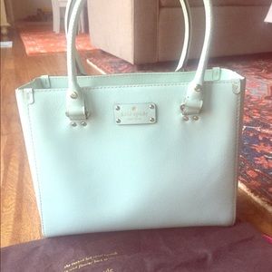 Kate Spade Quinn Wellesley tote/jasper blue